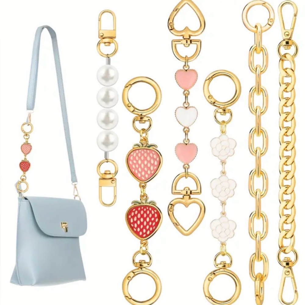 Bag Strap Extender Chains 6 pieces set new 🆕